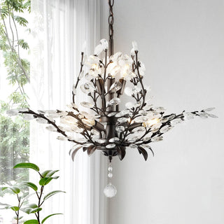 Nordic 28.5" Contemporary Bohemian Iron/Acrylic LED Pendant