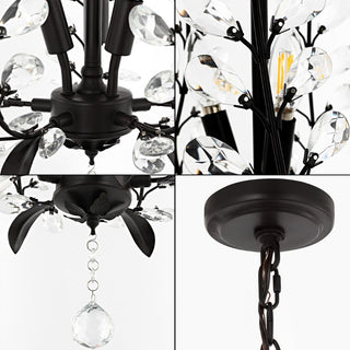 Nordic 28.5" Contemporary Bohemian Iron/Acrylic LED Pendant