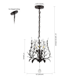 Nordic 28.5" Contemporary Bohemian Iron/Acrylic LED Pendant