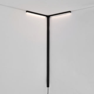 Aegina 18.25" 2-Light Modern Minimalist Iron Integrated Plug-In LED Sconce for Ceiling Corner