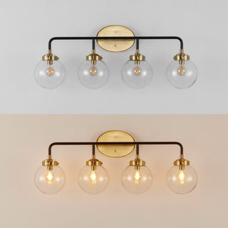 Iris Brass Vanity Industrial Wall Sconce