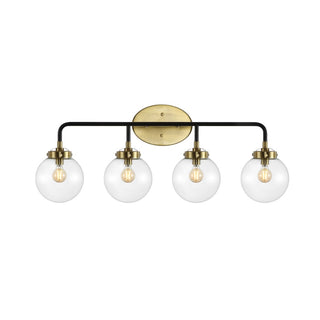 Iris Brass Vanity Industrial Wall Sconce