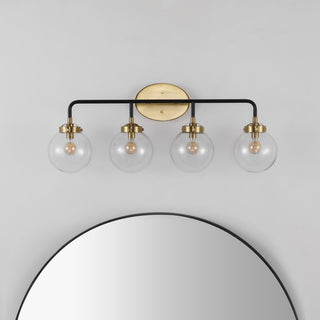 Iris Brass Vanity Industrial Wall Sconce