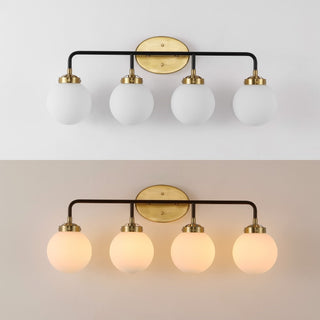 Iris Brass Vanity Industrial Wall Sconce