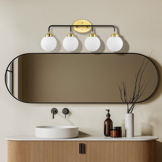 Iris Brass Vanity Industrial Wall Sconce