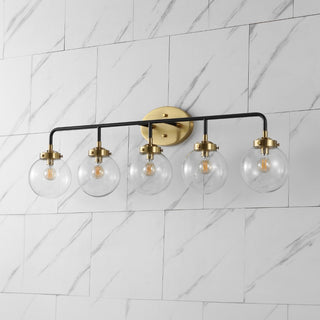 Iris 38" 5-Light Industrial Wall Sconce