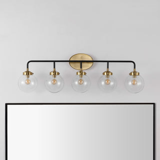 Iris Brass Vanity Industrial Wall Sconce