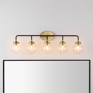 Iris Brass Vanity Industrial Wall Sconce