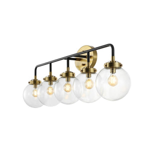 Iris Brass Vanity Industrial Wall Sconce