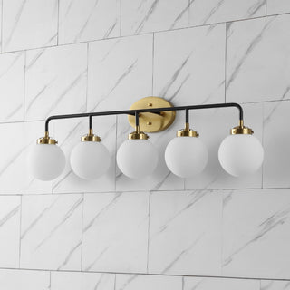 Iris 38" 5-Light Industrial Wall Sconce