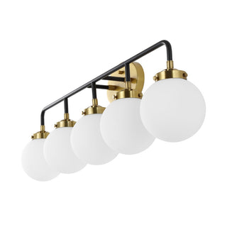 Iris Brass Vanity Industrial Wall Sconce