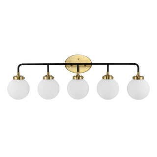 Iris Brass Vanity Industrial Wall Sconce