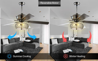 Electus 52" 3-Light Metal/Wood LED Ceiling Fan