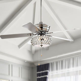 Electus 52" 3-Light Metal/Wood LED Ceiling Fan