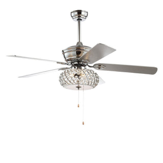 Electus 52" 3-Light Metal/Wood LED Ceiling Fan