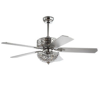 Soccoro 52" Filigree 6-Light Metal/Wood LED Ceiling Fan