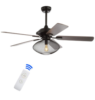 Madarasz 52" 1-Light Mid-century LED Ceiling Fan With Remote