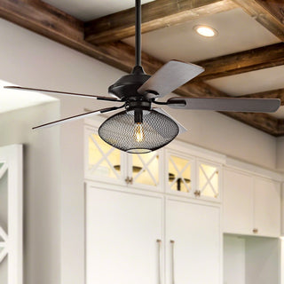 Madarasz 52" 1-Light Mid-century LED Ceiling Fan With Remote