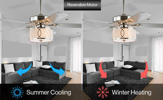 Nicobar Drum Shade LED Ceiling Fan With Remote