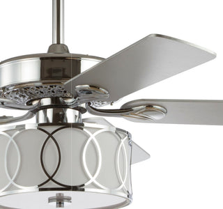 Nicobar Drum Shade LED Ceiling Fan With Remote