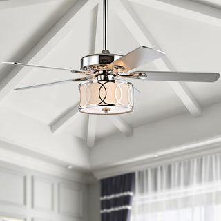 Nicobar Drum Shade LED Ceiling Fan With Remote