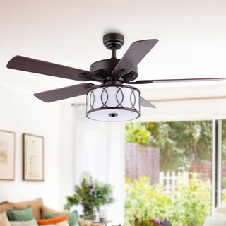 Nicobar Drum Shade LED Ceiling Fan With Remote