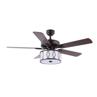 Nicobar Drum Shade LED Ceiling Fan With Remote