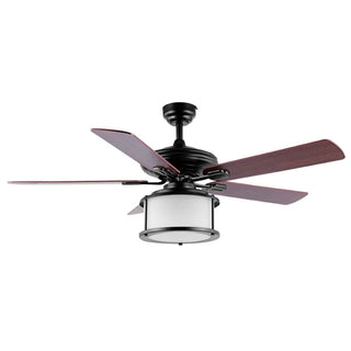 Holly 52" Bohemian Farmhouse Iron LED CEILING FAN