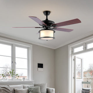 Holly 52" Bohemian Farmhouse Iron LED CEILING FAN