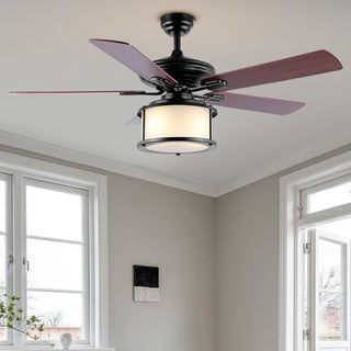 Holly 52" Bohemian Farmhouse Iron LED CEILING FAN