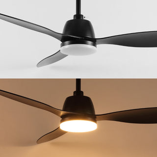 Dolly 52" Classic Industrial Iron/Plastic Mobile-App/Remote-Controlled 6-Speed Propeller Integrated LED Ceiling Fan