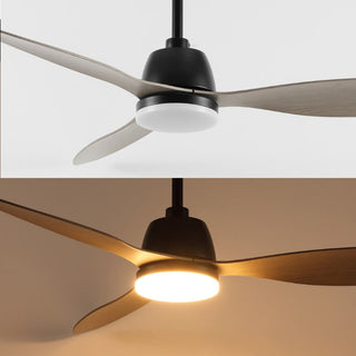 Dolly 52" Classic Industrial Iron/Plastic Mobile-App/Remote-Controlled 6-Speed Propeller Integrated LED Ceiling Fan