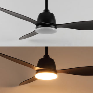 Dolly 52" Classic Industrial Iron/Plastic Mobile-App/Remote-Controlled 6-Speed Propeller Integrated LED Ceiling Fan