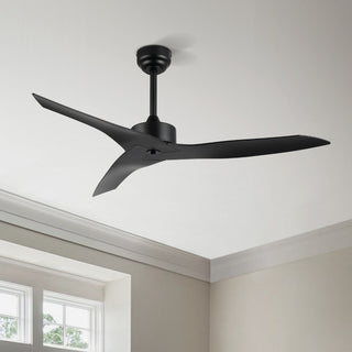 Roboto 50" Modern Minimalist Iron/Plastic Mobile-App/Remote-Controlled 6-Speed Razor Ceiling Fan