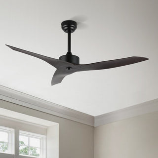 Roboto 50" Modern Minimalist Iron/Plastic Mobile-App/Remote-Controlled 6-Speed Razor Ceiling Fan