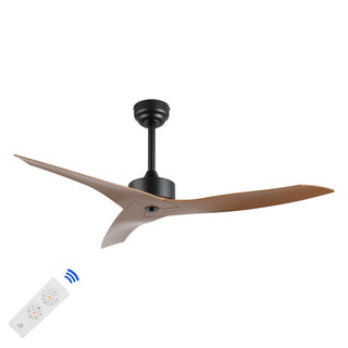 Roboto 50" Modern Minimalist Iron/Plastic Mobile-App/Remote-Controlled 6-Speed Razor Ceiling Fan