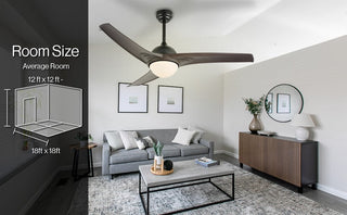 Marissa 52" Contemporary Industrial Iron/Plastic Mobile-App/Remote-Controlled 6-Speed Propeller Integrated LED Ceiling Fan