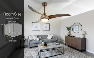 Terra 52" Coastal Vintage Iron/Plastic Mobile-App/Remote-Controlled 6-Speed Retro Swirl Integrated LED Ceiling Fan