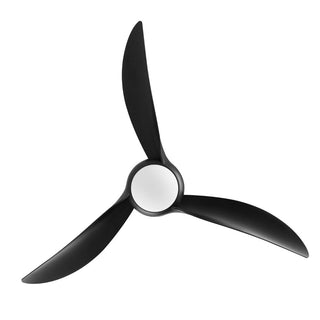 Aluocyl 52" Coastal Vintage Iron/Plastic Mobile-App/Remote-Controlled 6-Speed Retro Swirl Integrated LED Ceiling Fan