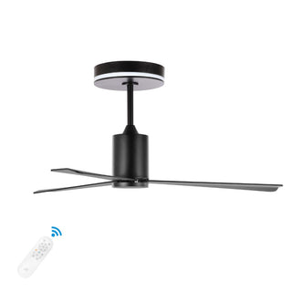 Levien 52" 1-Light Contemporary Minimalist 6-Speed Iron Height Adjustable Integrated LED Ceiling Fan with Remote