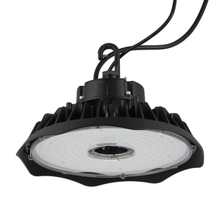 Nambra 12 in. 200-Watt Integrated LED High Bay Indoor/Outdoor UFO Light with 26000 Lumens 5000K, Black