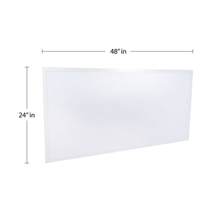 Lowka 2 ft. X 4 ft. 50-Watt Dimmable Integrated LED Flat Panel Flush Mount Light with 5500 Lumens 5000K, White (Set of 2)