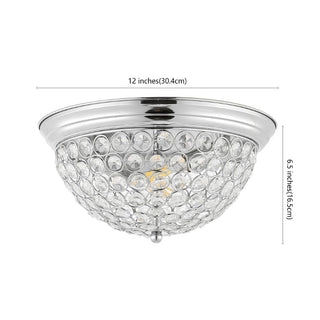 Pedro 12" Traditional Transitional Iron LED Flush Mount