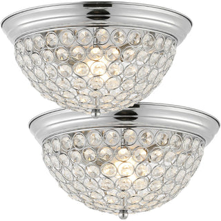 Pedro 12" Traditional Transitional Iron LED Flush Mount