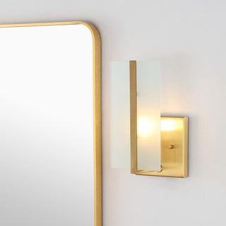 Chieti 5.5" Modern Coastal Iron/Glass LED Sconce