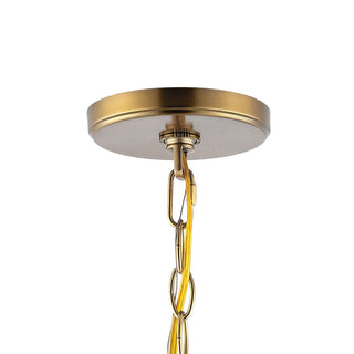 Euclid 13.5" Modern Bohemian Iron/Glass LED Pendant