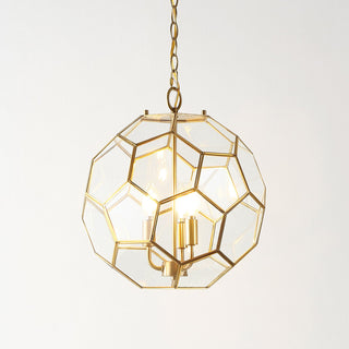 Euclid 13.5" Modern Bohemian Iron/Glass LED Pendant