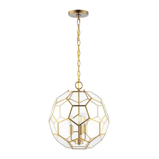 Euclid 13.5" Modern Bohemian Iron/Glass LED Pendant