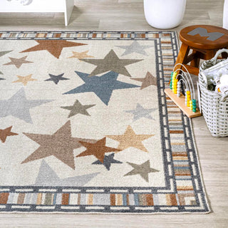 Better Gazer Geometric Machine-Washable Area Rug