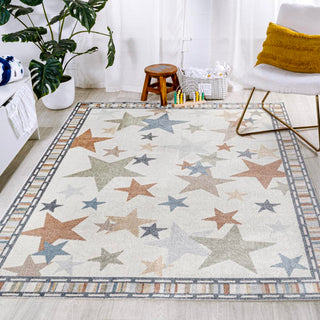 Better Gazer Geometric Machine-Washable Area Rug